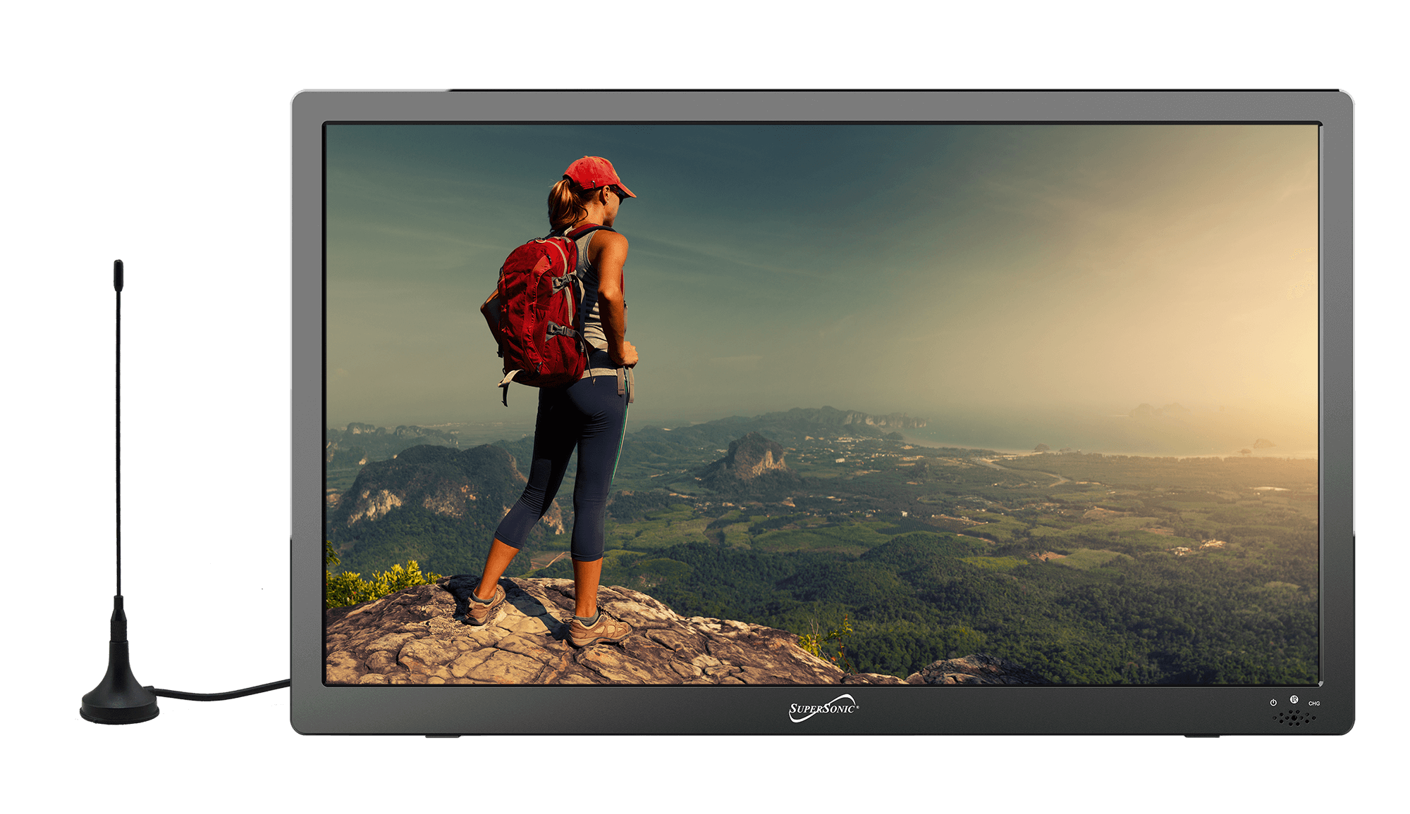 16" Supersonic Portable 12 Volt Digital LED TV with USB, SD, and HDMI Input