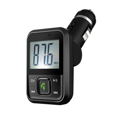 Bluetooth Wireless FM transmitter with USB, AUX, and Micro SD Inputs