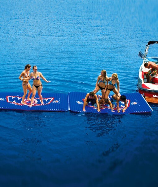 WOW Sports Floating Pool and Lake Water Walkway and Lounge - Yellow (12-2050)