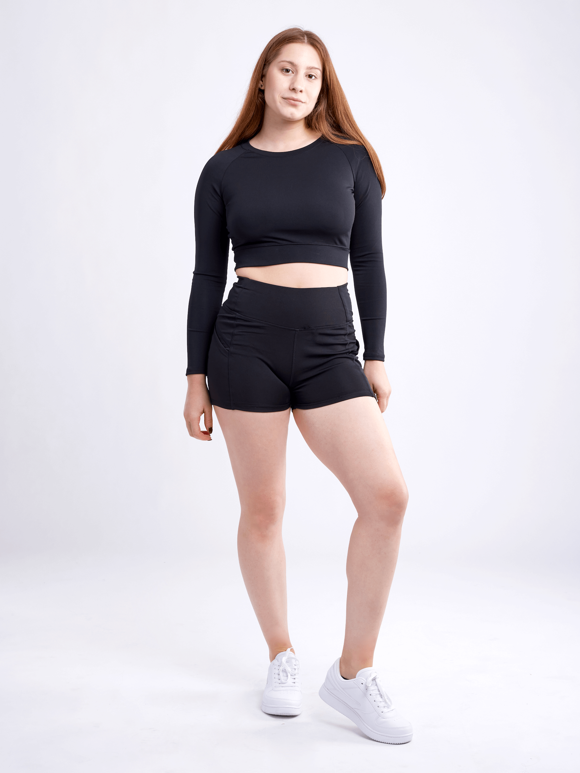 JupiterGear High-Waisted Athletic Shorts with Side Pockets