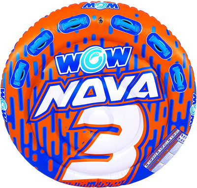 WOW Sports Nova 3 Person 3P Towable Deck Tube (22-WTO-3985)