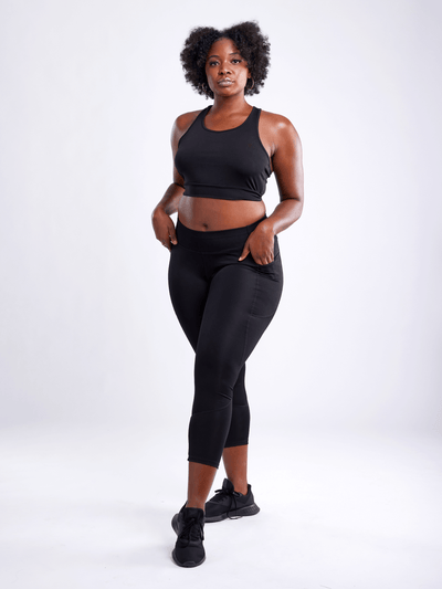 High-Waisted Classic Gym Leggings with Side Pockets - Jupiter Gear