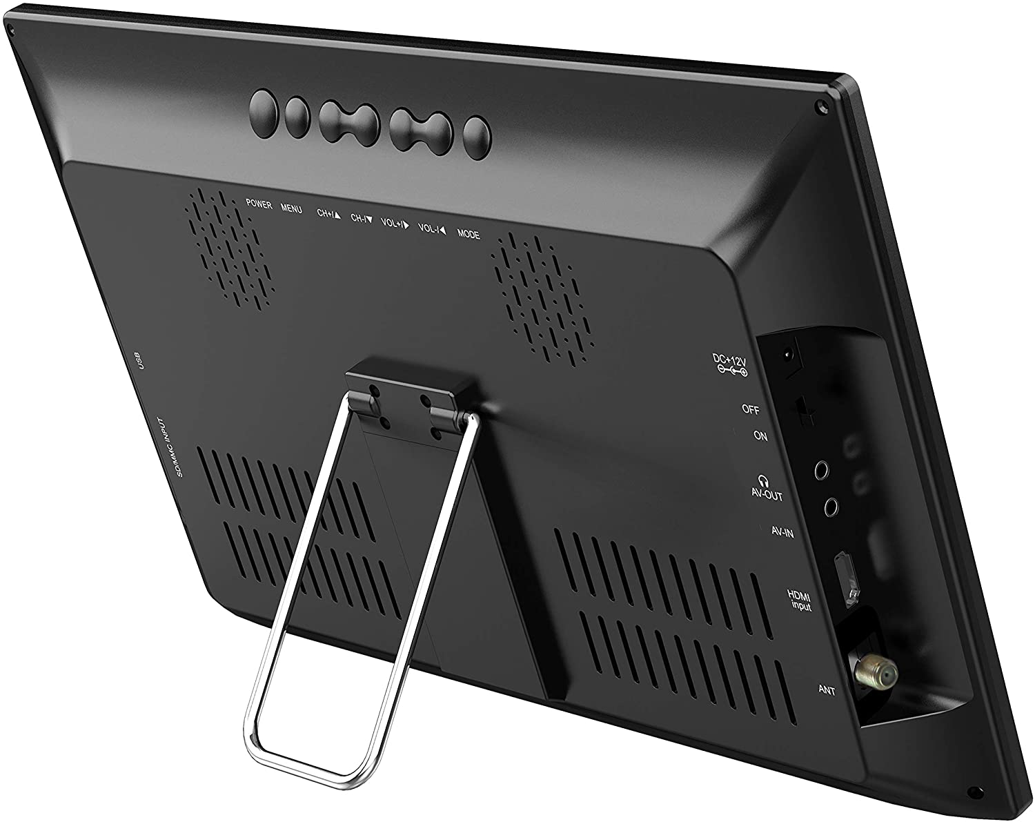 13" Supersonic Portable Digital LED TV with USB, SD, and HDMI Inputs and FM Radio | 12-Volt AC/DC Compatible