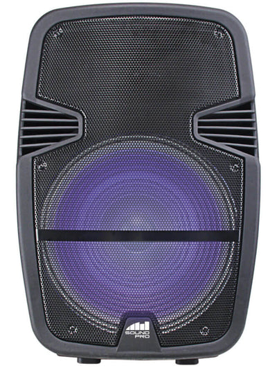 Portable 15 inch Bluetooth Party Speaker with Disco Light & Stand