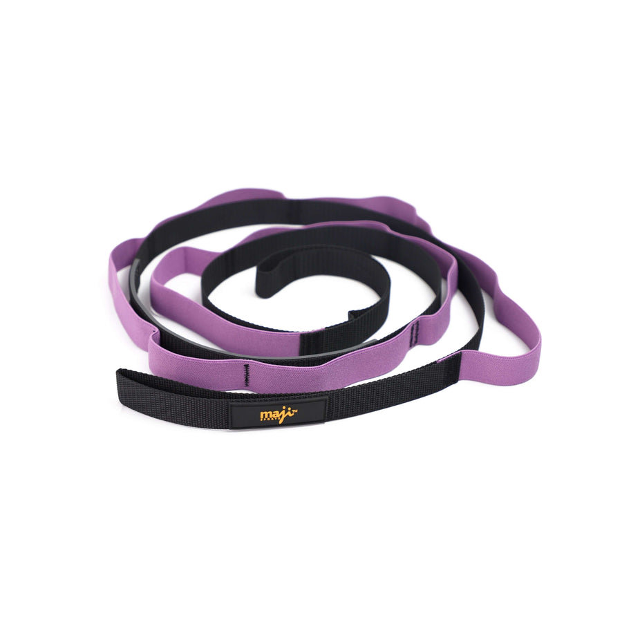 METEOR Multi-Loop Stretching Strap,Non-Elastic Yoga Strap with 10 Loops