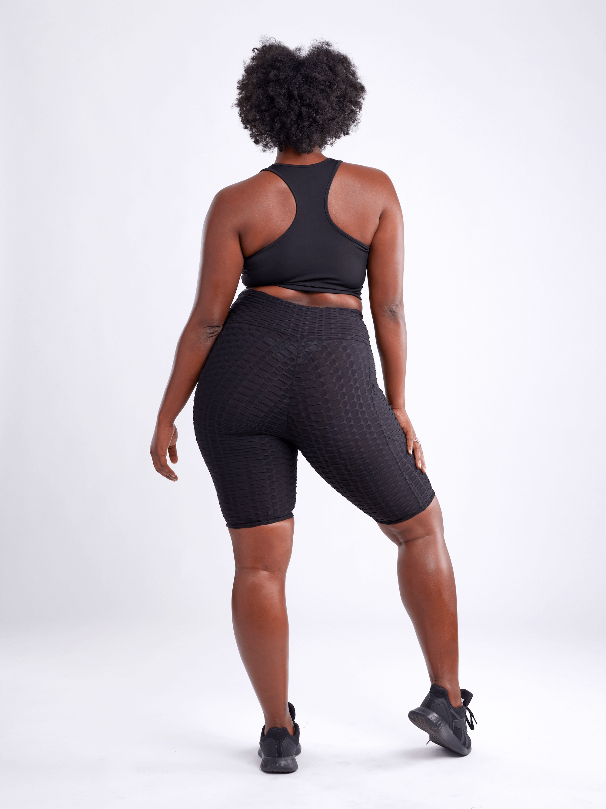 JupiterGear High-Waisted Scrunch Yoga Shorts with Hip Pockets