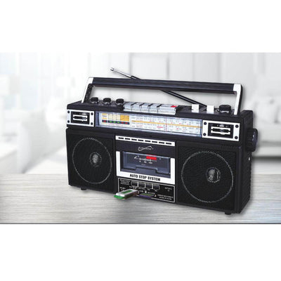 4 Band Radio & Cassette Player + Cassette To Mp3 Converter & Bluetooth