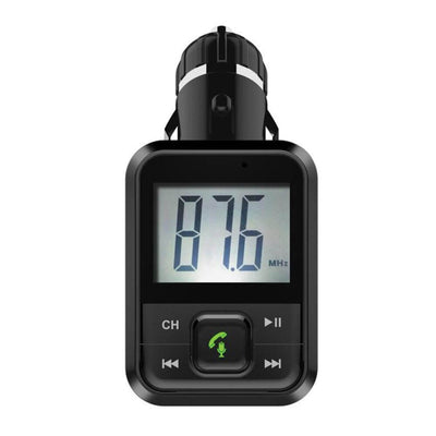 Bluetooth Wireless FM transmitter with USB, AUX, and Micro SD Inputs
