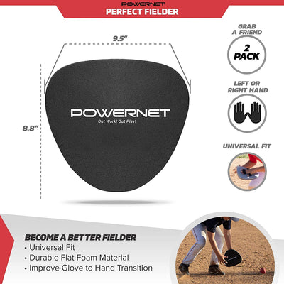 PowerNet Perfect Fielder Training Aid for Baseball and Softball 2-Pack (1175)