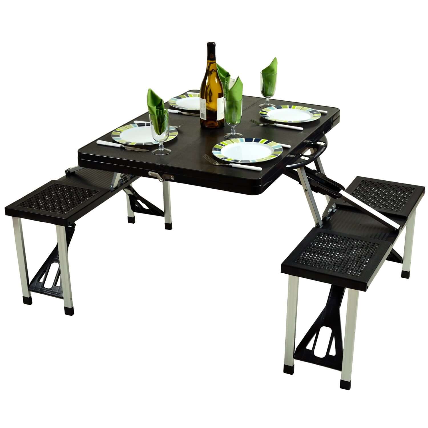 Picnic at Ascot Plastic Picnic Table set