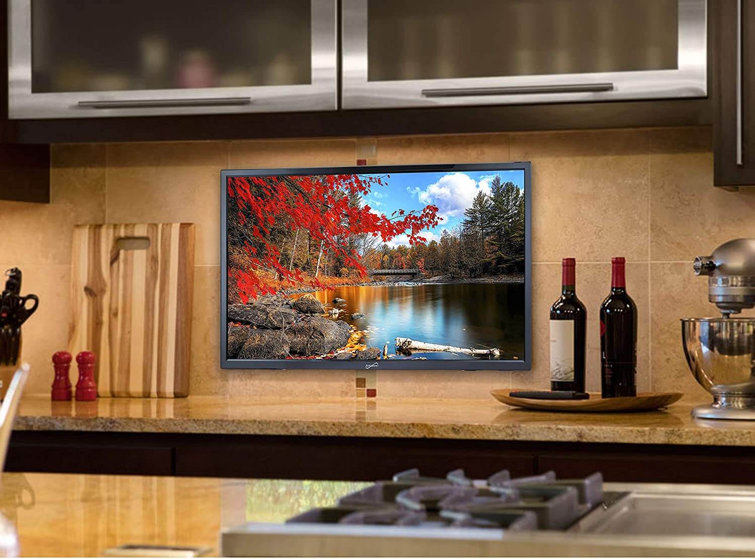 19" Supersonic 12 Volt AC/DC LED HDTV with DVD Player, USB, SD Card Reader and HDMI