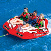 WOW Sports 3 Person Coupe Cockpit Towable Water Tube For Pool and Lake (15-1040)