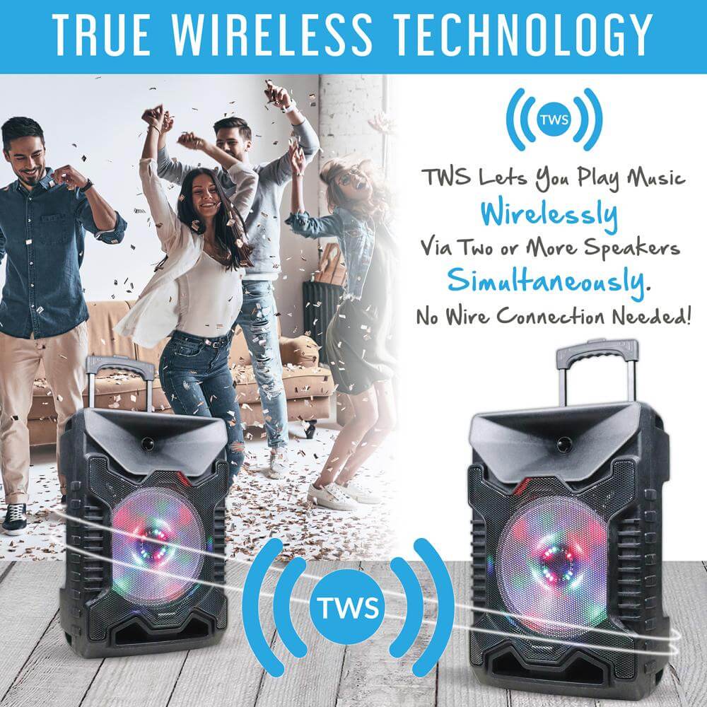 Dual 12" Speakers With True Wireless Technology