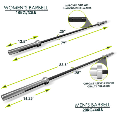 ProsourceFit Multipurpose Olympic Barbell