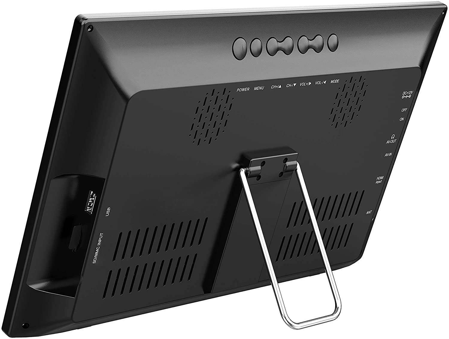 13" Supersonic Portable Digital LED TV with USB, SD, and HDMI Inputs and FM Radio | 12-Volt AC/DC Compatible