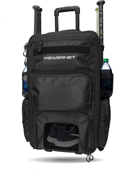PowerNet Odyssey Rolling Gear Bag w Hidden Backpack Straps (B014)