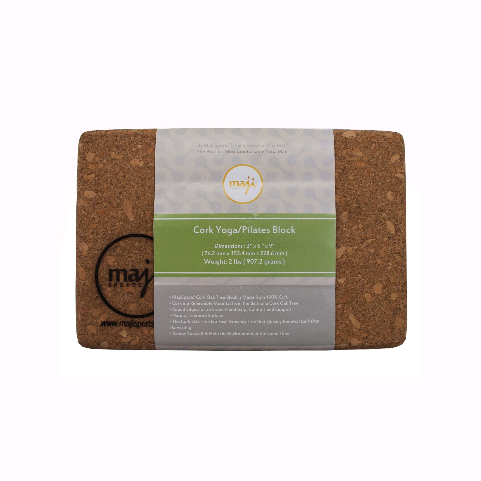 100% Cork Yoga & Pilates Block