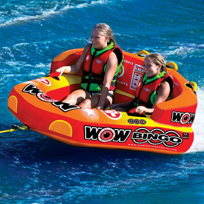 WOW Sports Bingo 2 Person Towable Water Tube For Pool and Lake (14-1060)