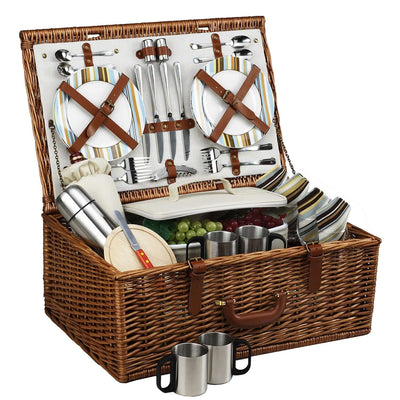 Picnic at Ascot Dorset Basket for 4 w/coffee service