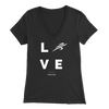 Love the Process Women's Athletic V-Neck Tee