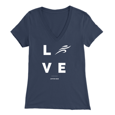 Love the Process Women's Athletic V-Neck Tee